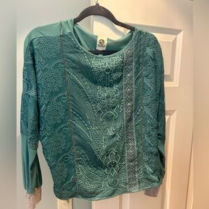 Mixed media top-Anthropologie